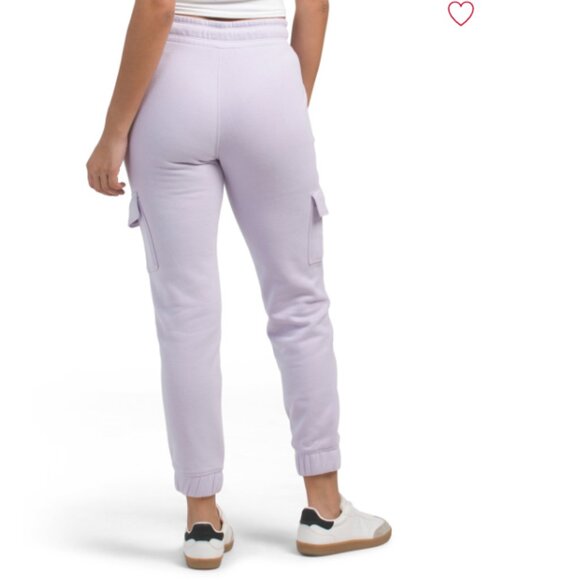 NEW DKNY SPORT Mini Stud Logo Joggers With Cargo Pockets in rain 7251j7 - Picture 3 of 3